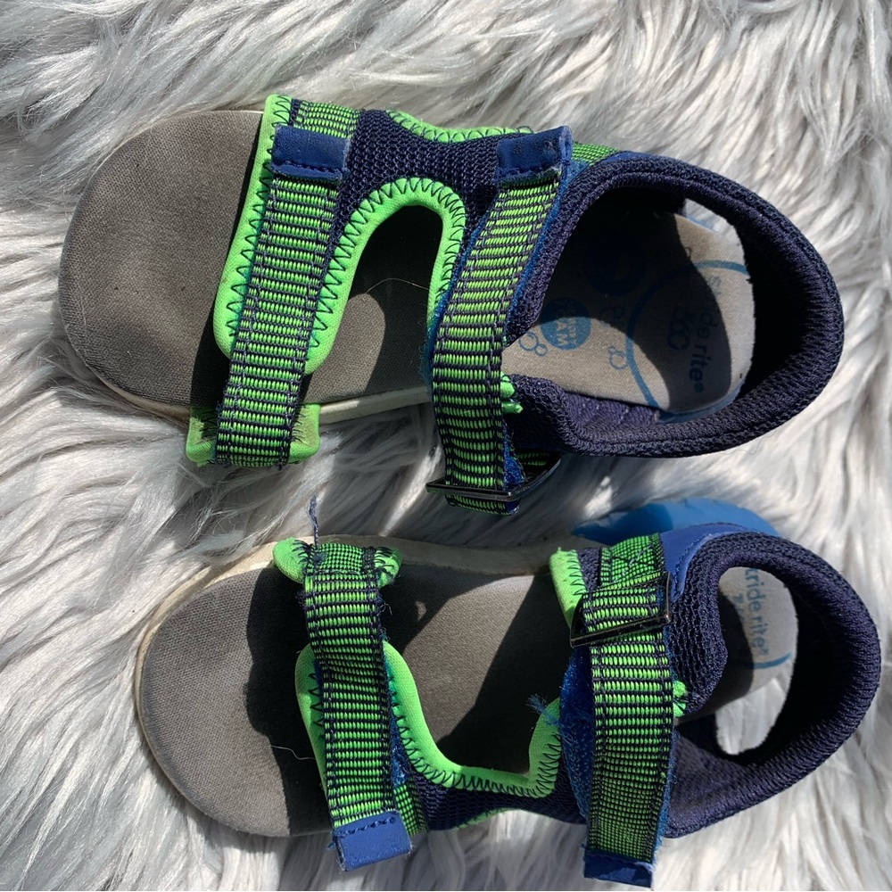 Stride Rite Kids Green and Blue Sandals Size 8M Baby Sandals